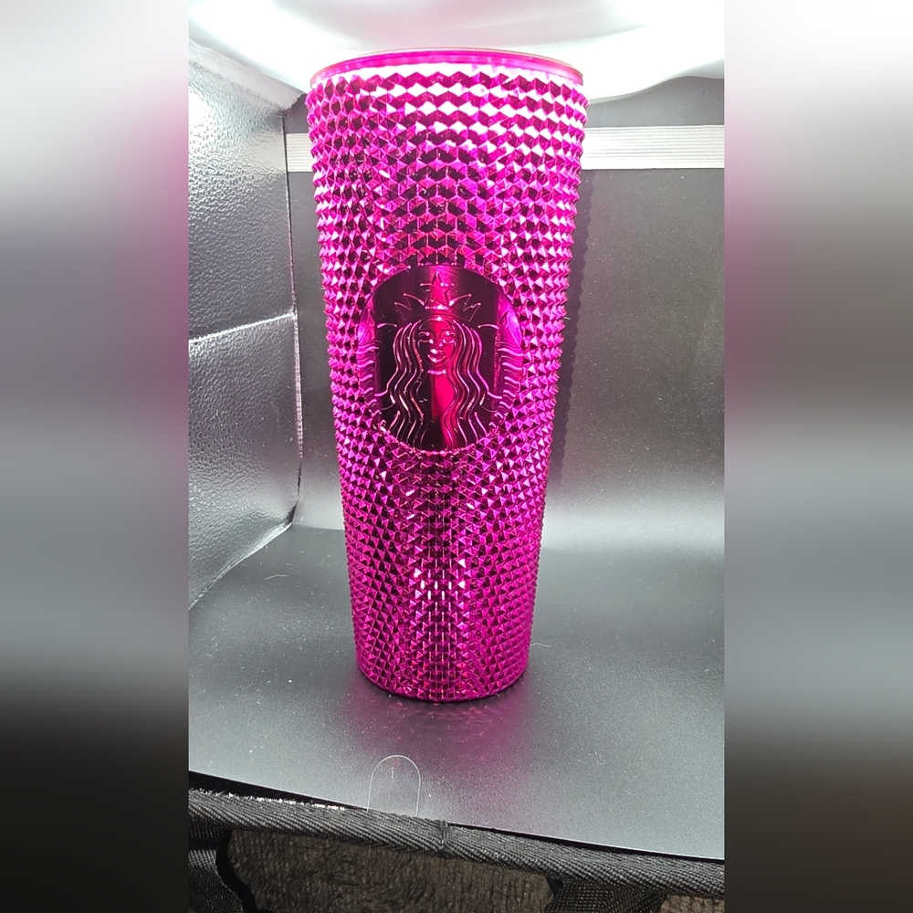 Starbucks Metallic Pink Studded Tumbler